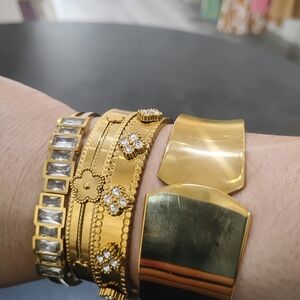 Gold and Silver Tone Bracelet Set